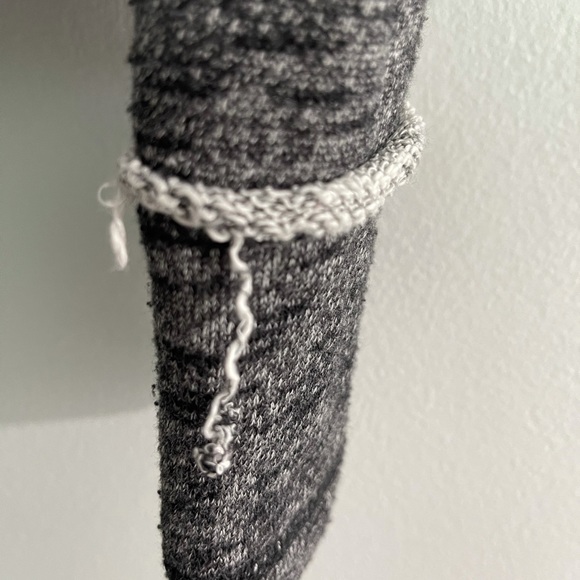 Denim jacket with fabric sleeves - Picture 2 of 6